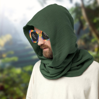 kaptur z kominem, shawl hood.