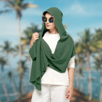 kaptur z szalem, shawl hood.