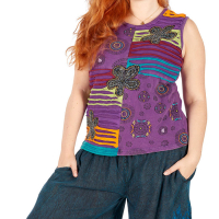 Top hippie zielony.