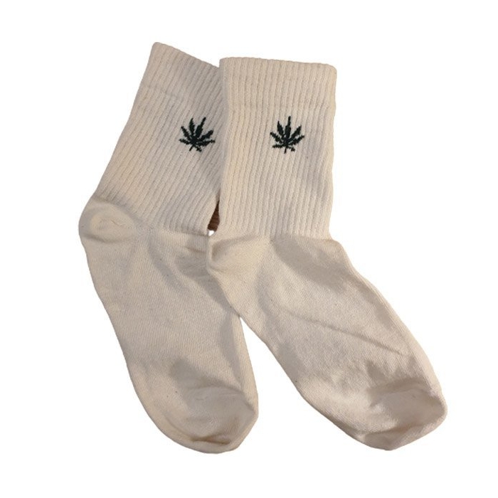 Skarpety Konopne Organiczne z Liściem Konopi r.36-40